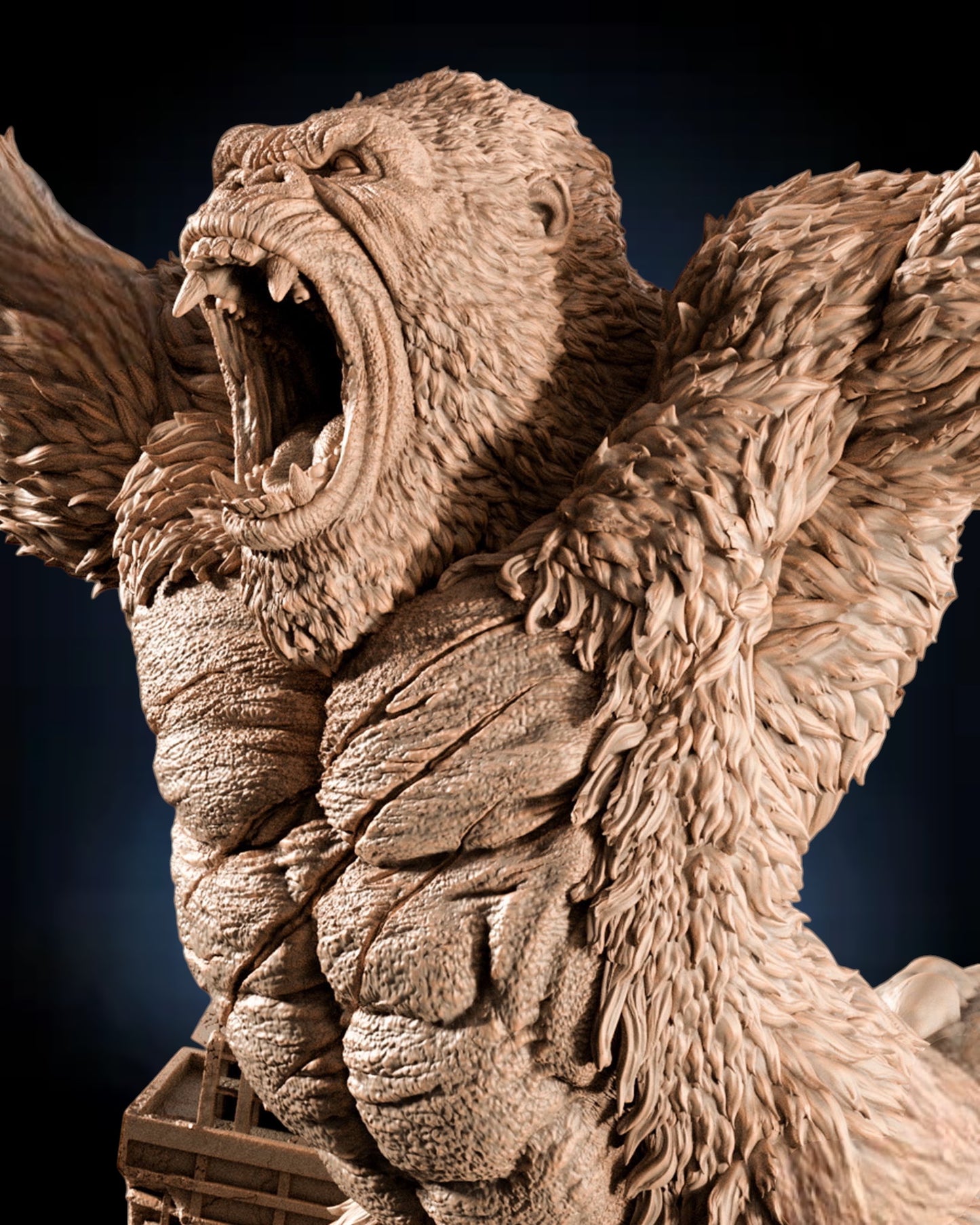 Kong — Titan Rampage Centerpiece Statue | Obsidian Guild Studio