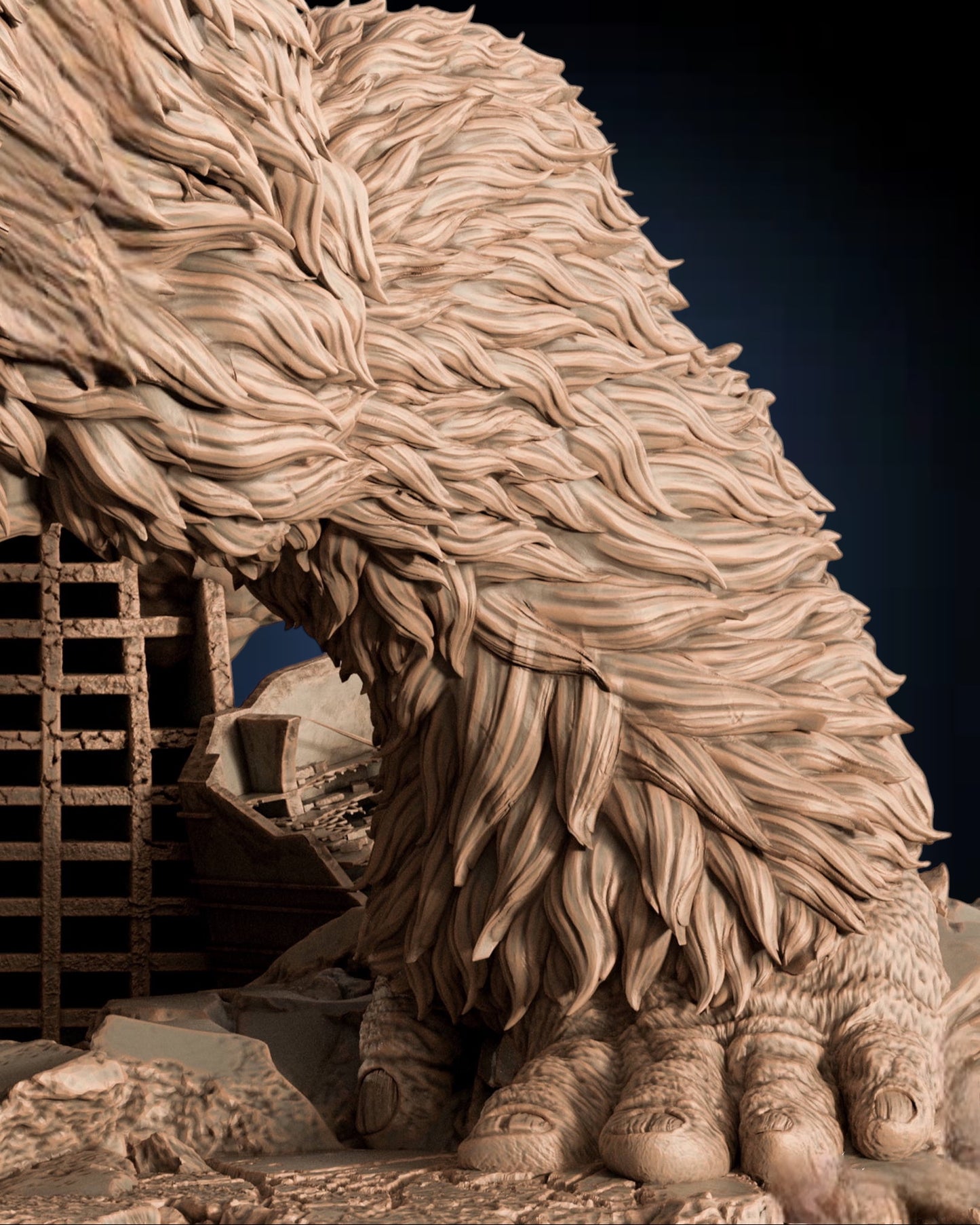 Kong — Titan Rampage Centerpiece Statue | Obsidian Guild Studio