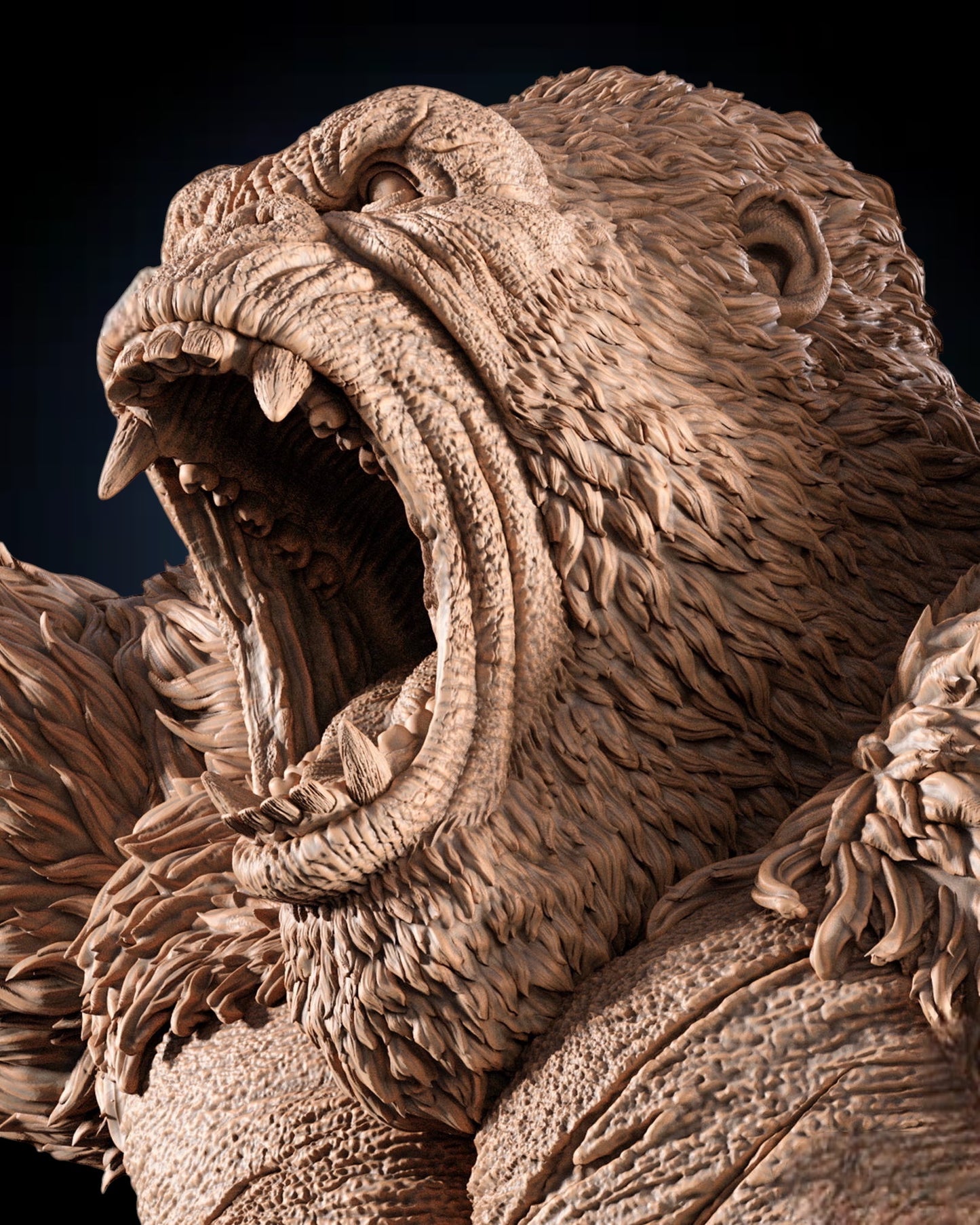 Kong — Titan Rampage Centerpiece Statue | Obsidian Guild Studio