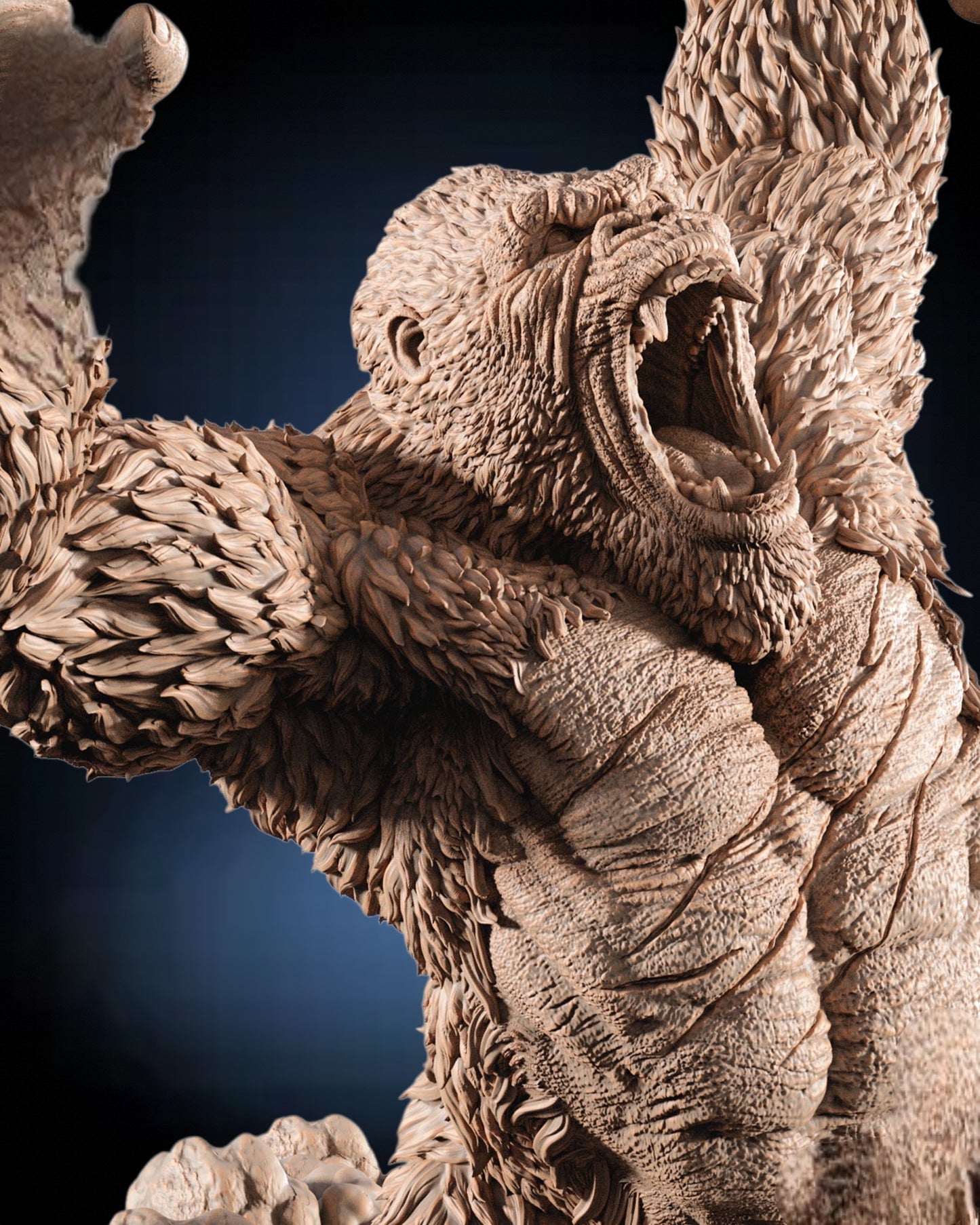 Kong — Titan Rampage Centerpiece Statue | Obsidian Guild Studio