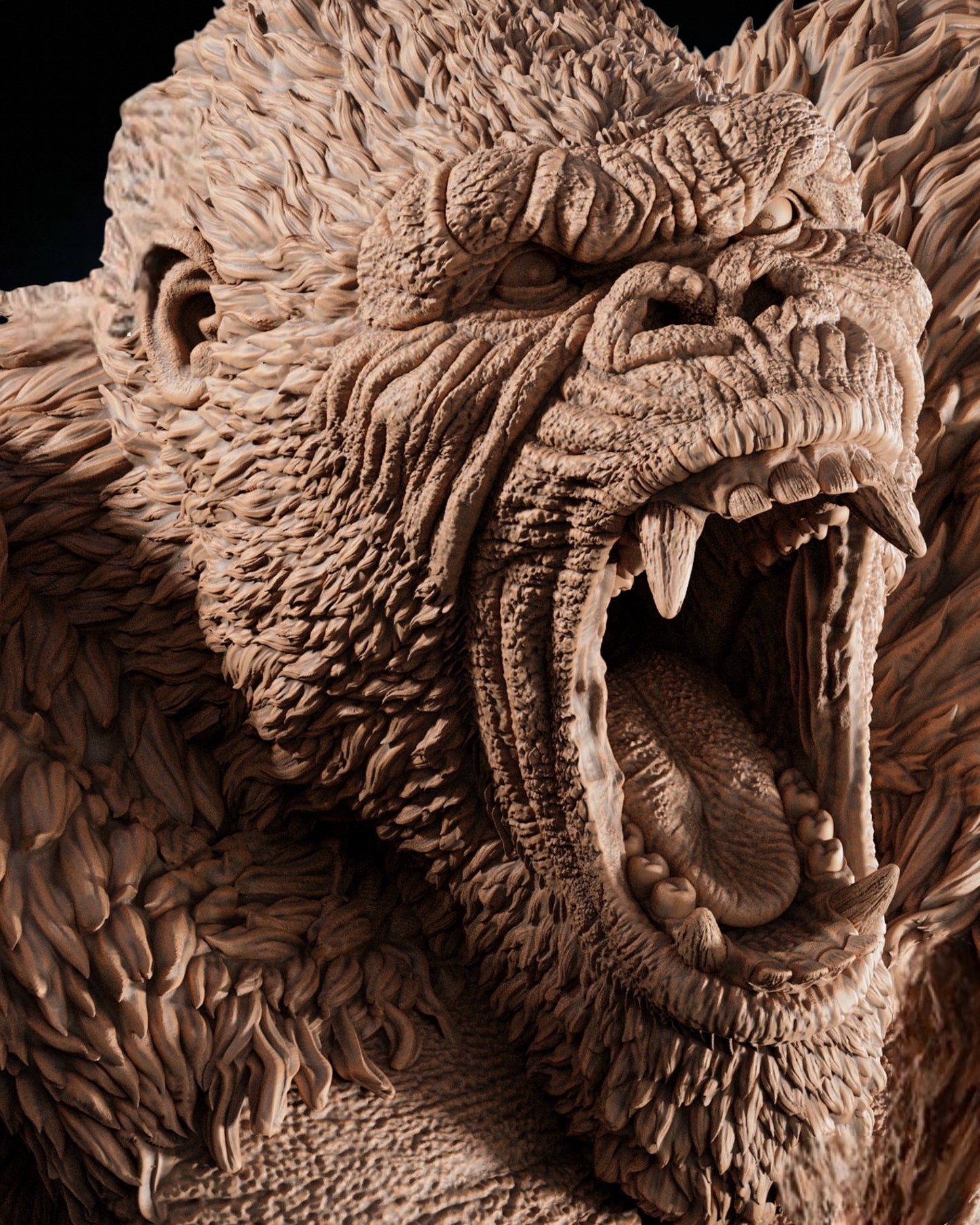 Kong — Titan Rampage Centerpiece Statue | Obsidian Guild Studio