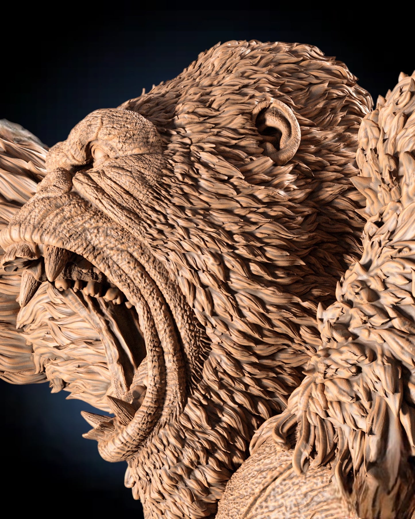 Kong — Titan Rampage Centerpiece Statue | Obsidian Guild Studio