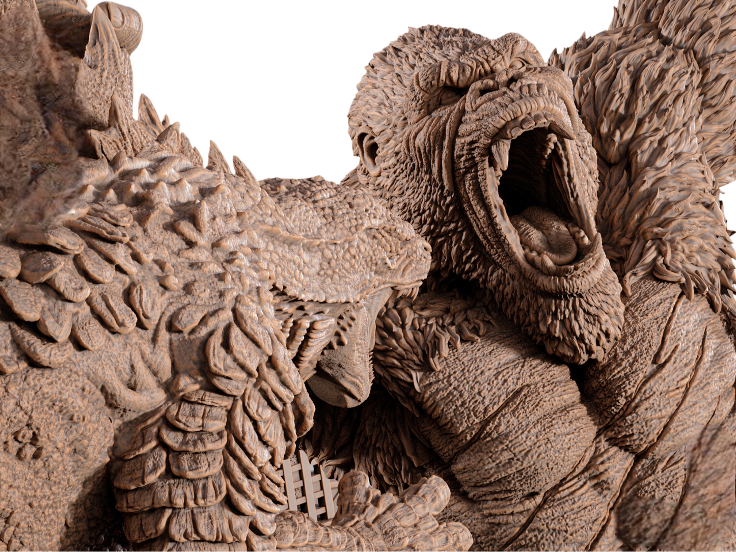 Godzilla vs Kong — Titan War Masterwork Diorama | Obsidian Guild Studio