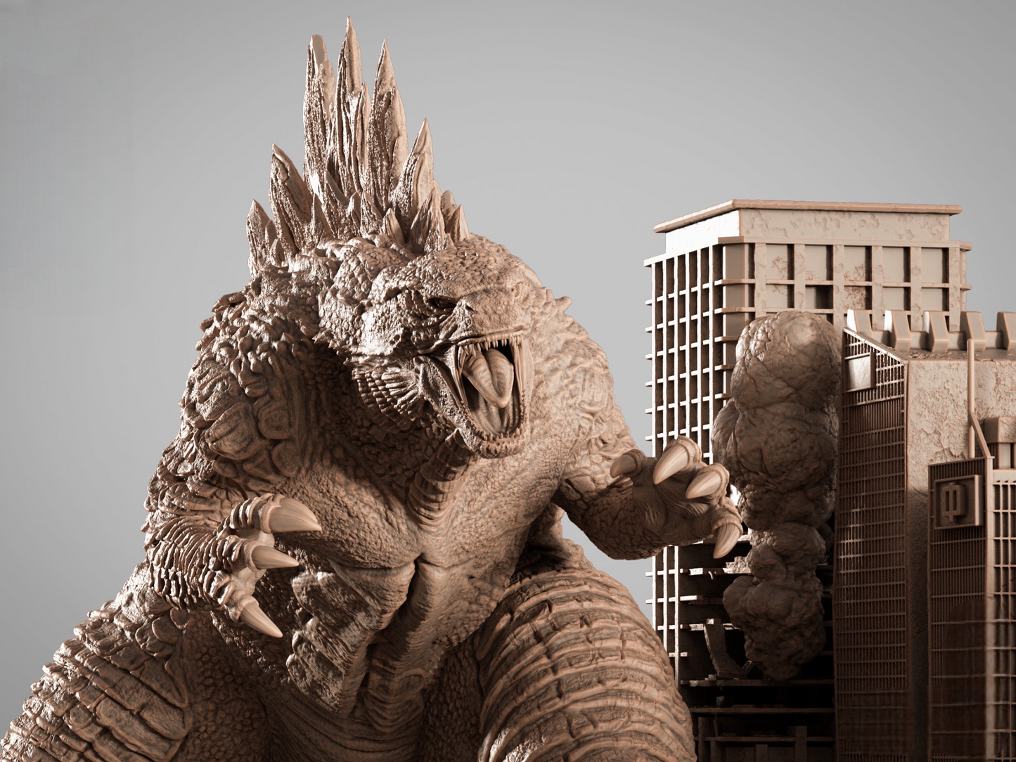 Godzilla vs Kong — Titan War Masterwork Diorama | Obsidian Guild Studio
