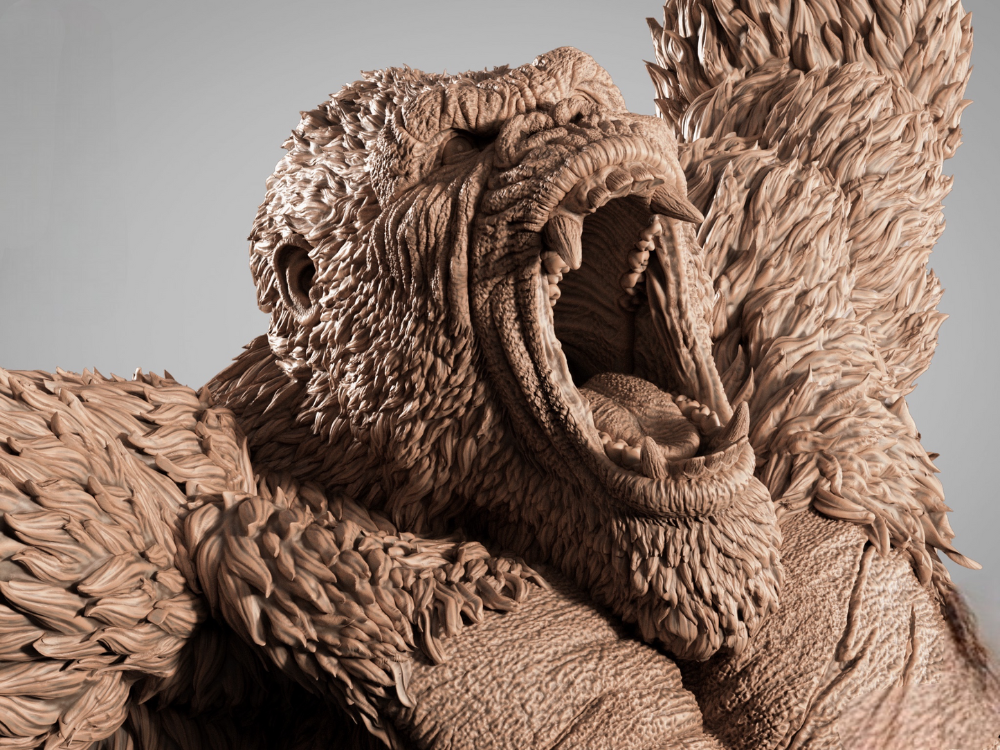 Godzilla vs Kong — Titan War Masterwork Diorama | Obsidian Guild Studio