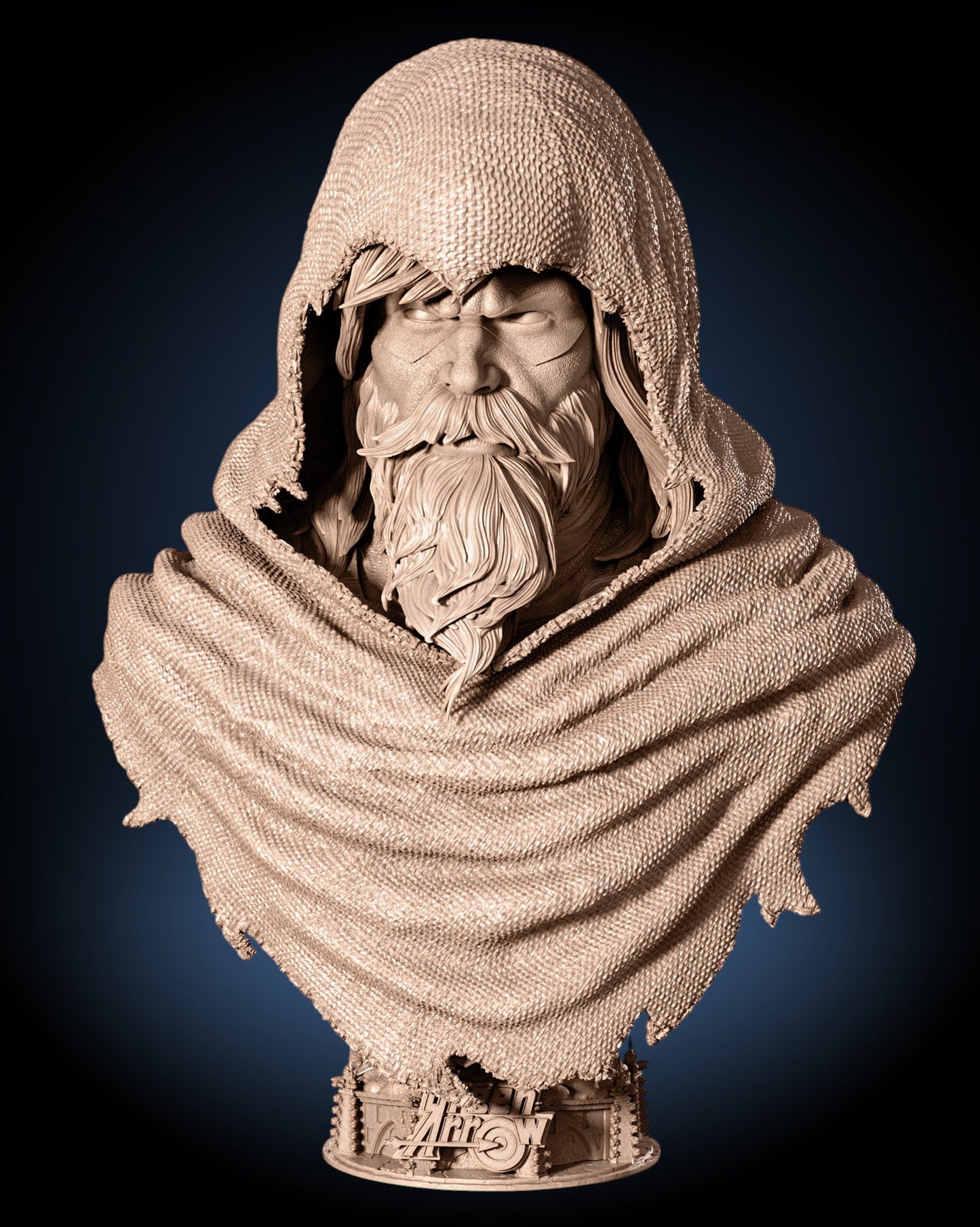 Green Arrow Vampire Hunter Portrait Bust | Obsidian Guild Studio