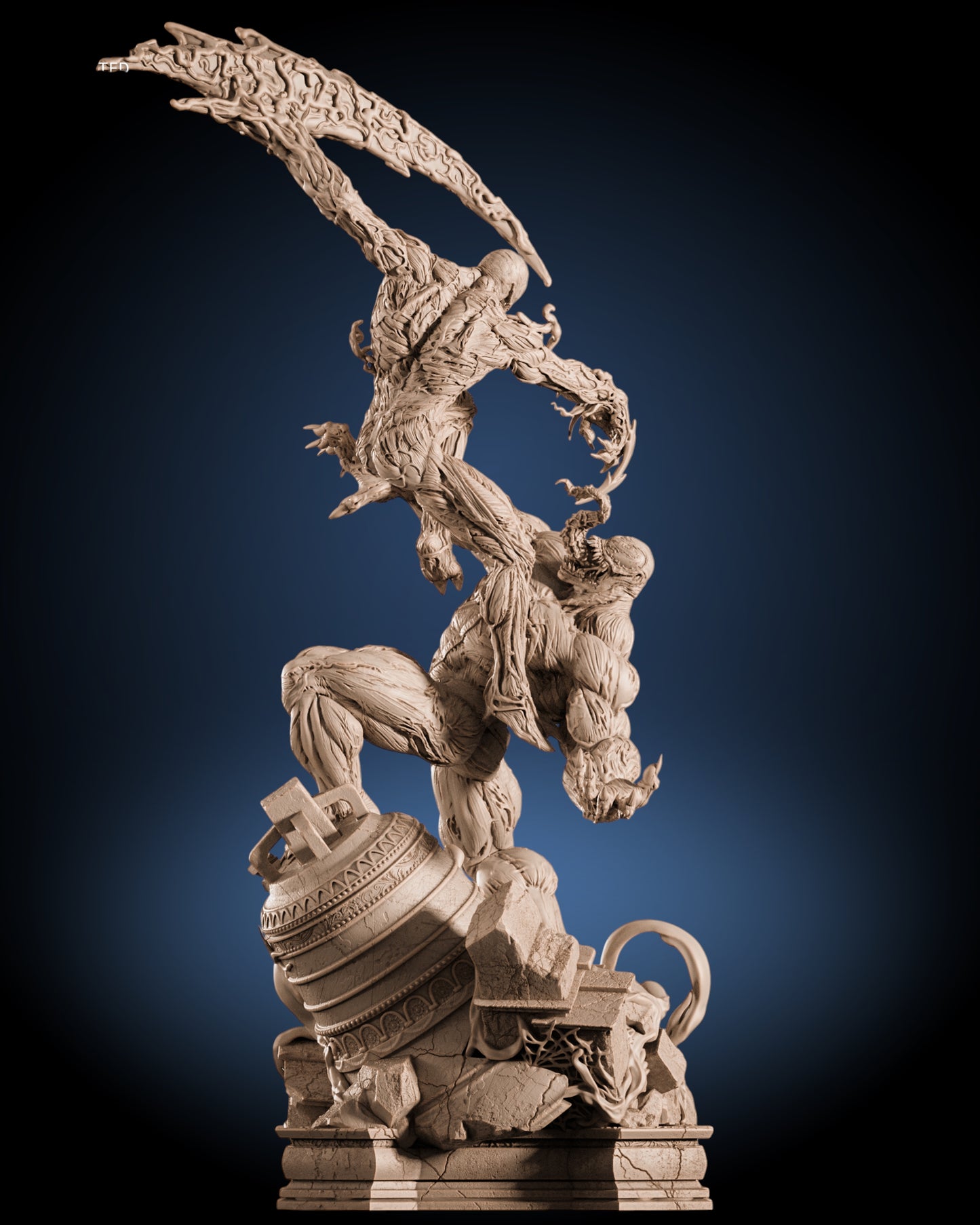 Venom vs Carnage Diorama — APEX Collector Display | Obsidian Guild Studio