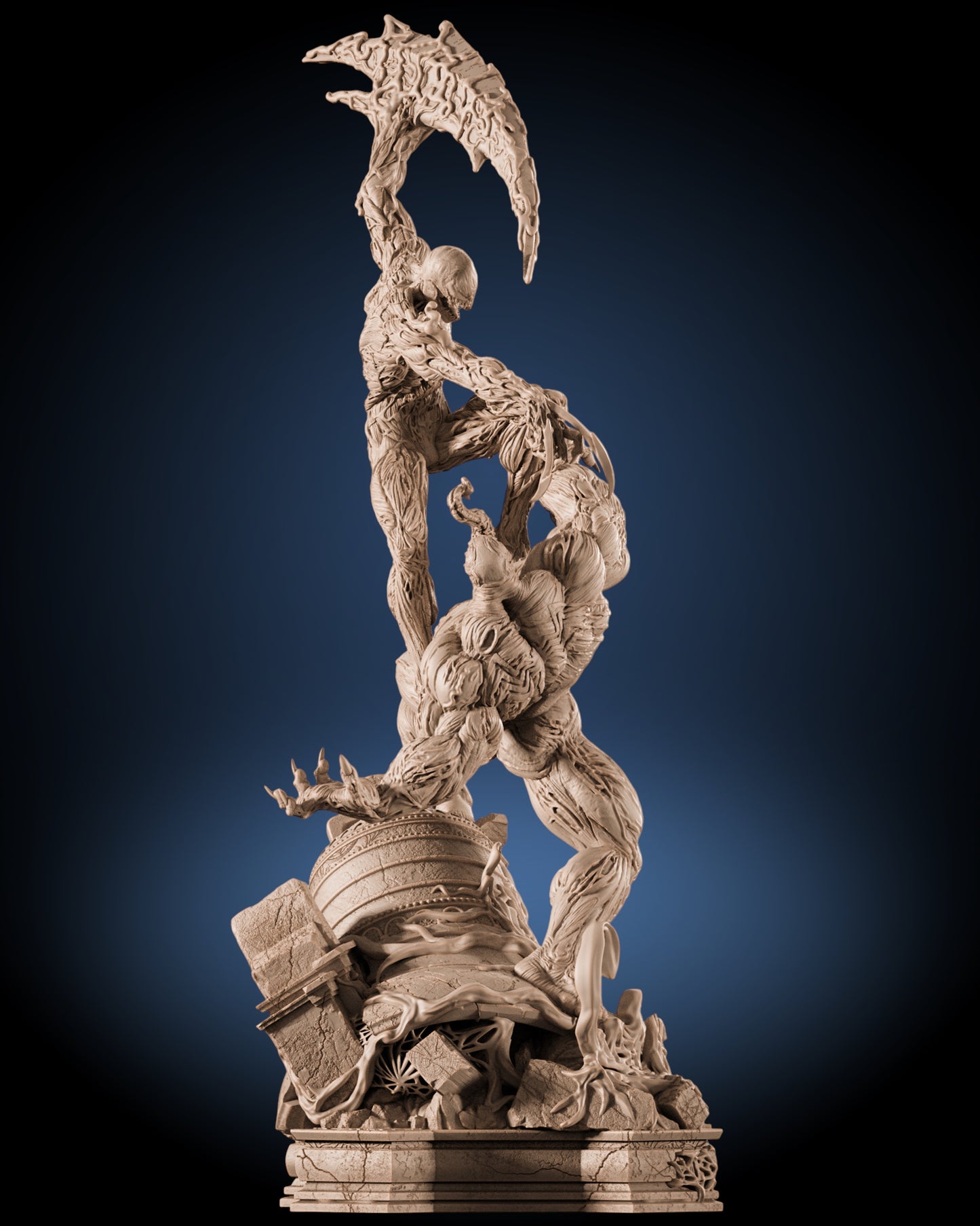 Venom vs Carnage Diorama — APEX Symbiote War Monument | Obsidian Guild Studio