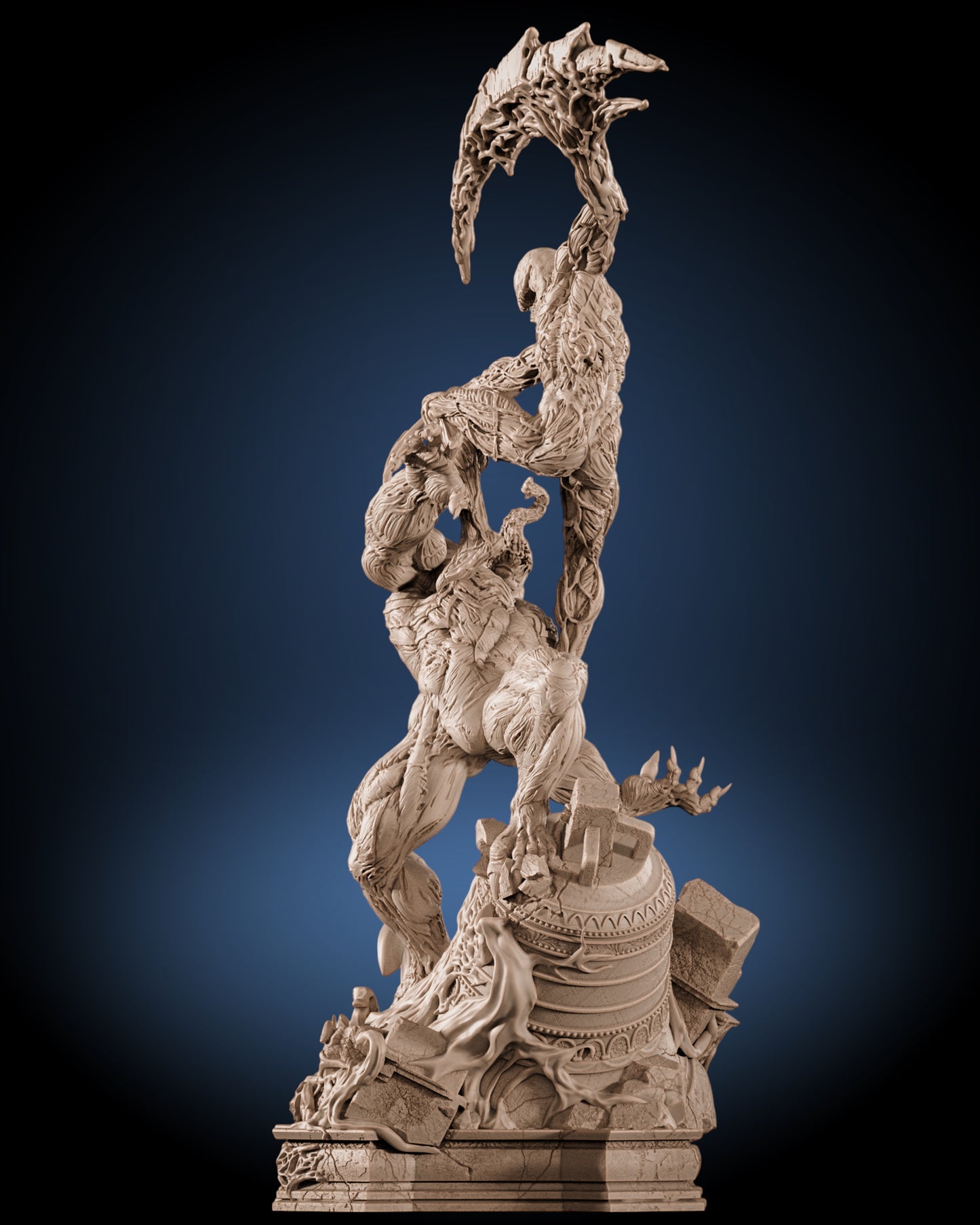 Venom vs Carnage Diorama — APEX Symbiote War Monument | Obsidian Guild Studio
